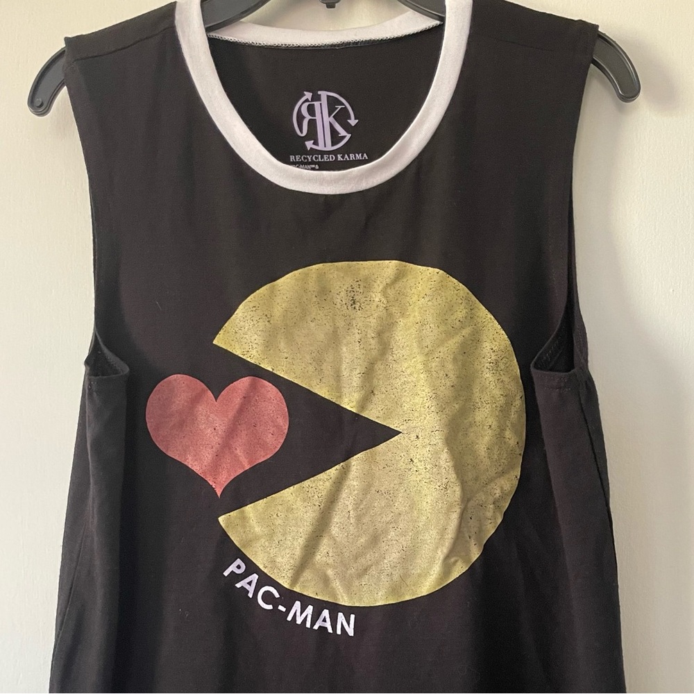 Recycled Karma Pac-Man Top Sz. Medium